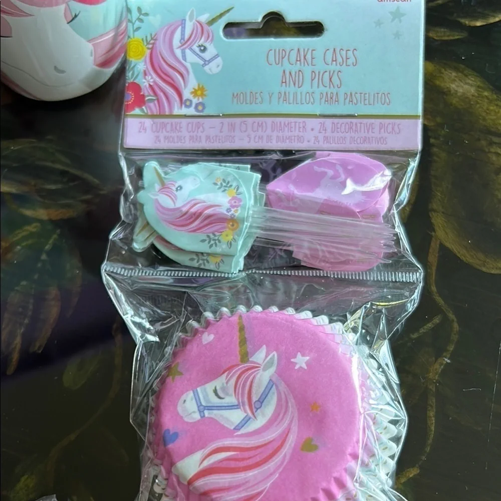 Magical Unicorn Party Supply Set. Vintage , discontinued, hard to find.